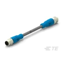 TE Connectivity Sensor Actuator Cable Male/Female 5 Way Straight to 5 Way Straight, Grey Polyurethane T4162123005-001