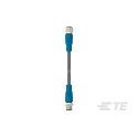 TE Connectivity Sensor Actuator Cable Male/Female 5 Way Straight to 5 Way Straight, Grey Polyurethane T4162123005-001