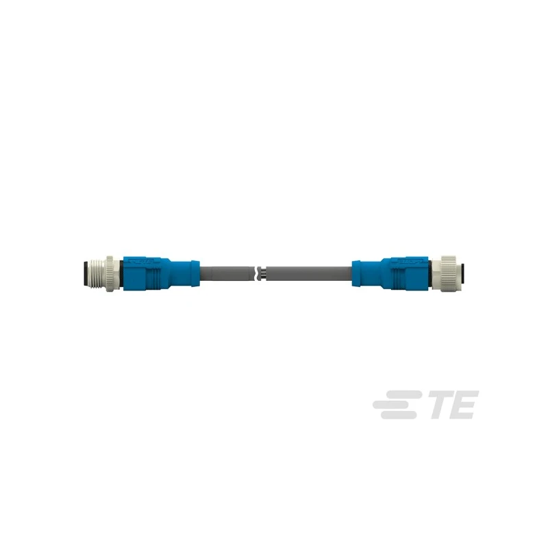 TE Connectivity Sensor Actuator Cable Male/Female 5 Way Straight to 5 Way Straight, Grey Polyurethane T4162123005-001