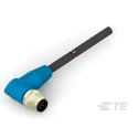 TE Connectivity Male 8 Way Right Angle to 8 Way Unterminated Sensor Actuator Cable 500 mm T4161210008-001