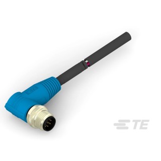 TE Connectivity Male 8 Way Right Angle to 8 Way Unterminated Sensor Actuator Cable 500 mm T4161210008-001