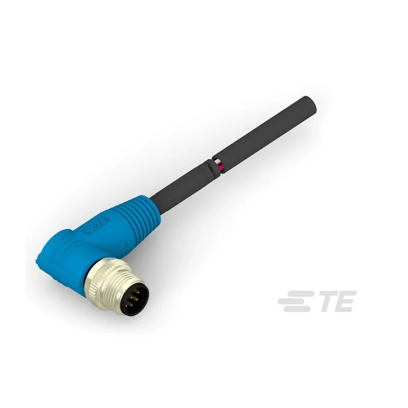 TE Connectivity Male 8 Way Right Angle to 8 Way Unterminated Sensor Actuator Cable 500 mm T4161210008-001