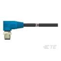 TE Connectivity Male 8 Way Right Angle to 8 Way Unterminated Sensor Actuator Cable 500 mm T4161210008-001