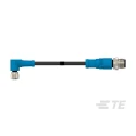 TE Connectivity Sensor Actuator Cable Female 4 Way Right Angle to Male 4 Way Straight 500mm T4052415004-001