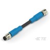 TE Connectivity Male/Female 4 Way Straight to 4 Way Straight Sensor Actuator Cable 5000mm T4062113004-005