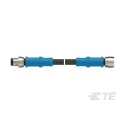 TE Connectivity Male/Female 4 Way Straight to 4 Way Straight Sensor Actuator Cable 5000mm T4062113004-005