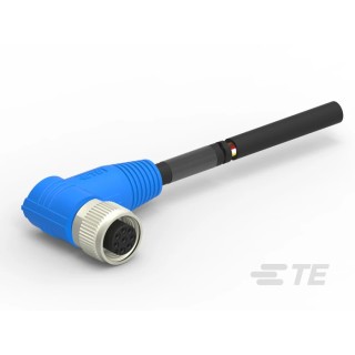 TE Connectivity Female 8 Way Right Angle to 8 Way Unterminated Sensor Actuator Cable 5000mm T4161410008-005