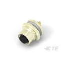 TE Connectivity Circular Connector 12 Contacts Rear Mount M12 Socket Female IP67 Nylon Housing T4131012121-000
