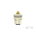 TE Connectivity Circular Connector 12 Contacts Rear Mount M12 Socket Female IP67 Nylon Housing T4131012121-000