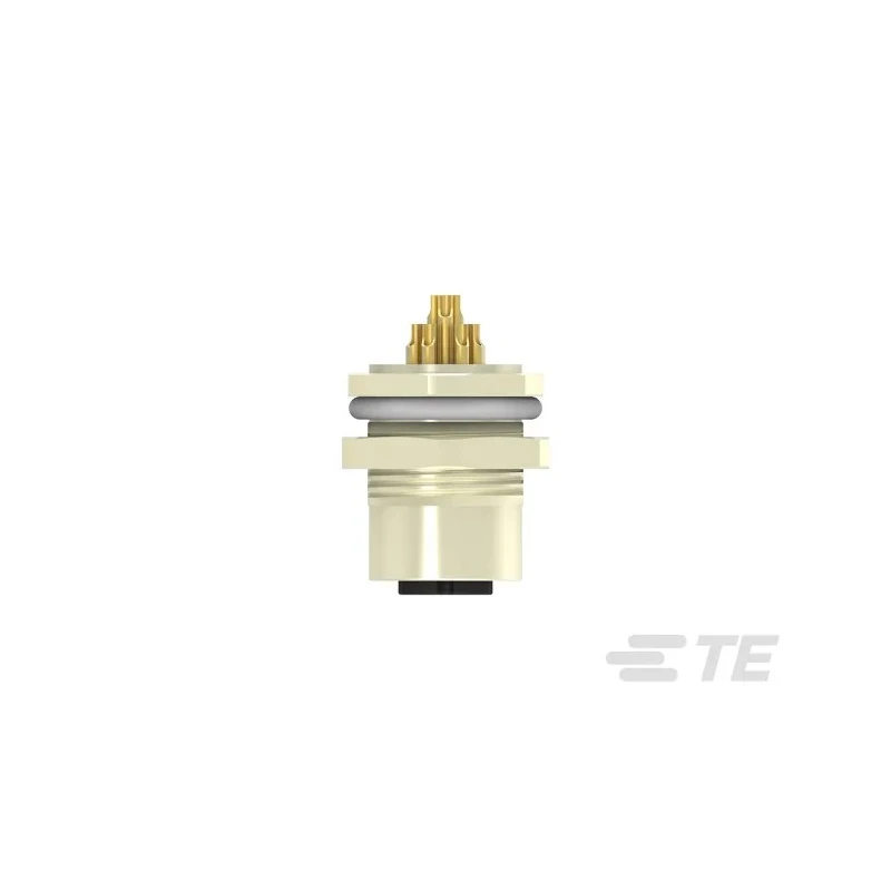 TE Connectivity Circular Connector 12 Contacts Rear Mount M12 Socket Female IP67 Nylon Housing T4131012121-000