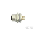 TE Connectivity Circular Connector 12 Contacts Rear Mount M12 Socket Female IP67 Nylon Housing T4141012121-000
