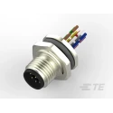 TE Connectivity Circular Connector M12 Plug Male, 8 Contacts, Wire Termination, IP67 Rating, 30V, 2A T4171020008-001