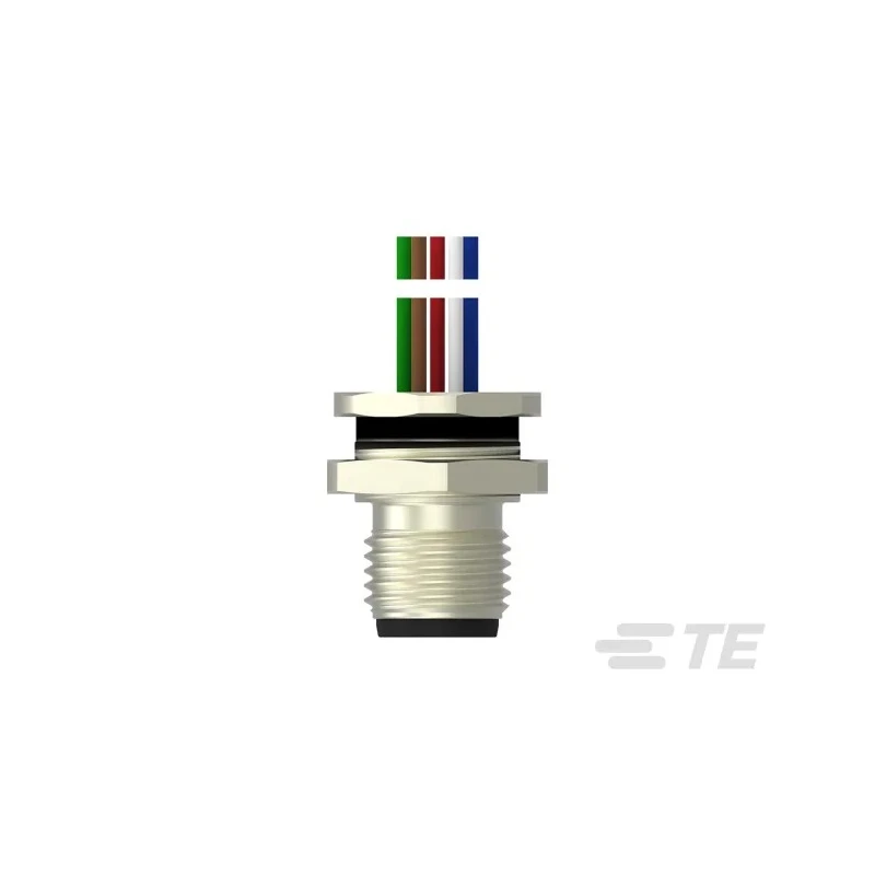 TE Connectivity Circular Connector M12 Plug Male, 8 Contacts, Wire Termination, IP67 Rating, 30V, 2A T4171020008-001