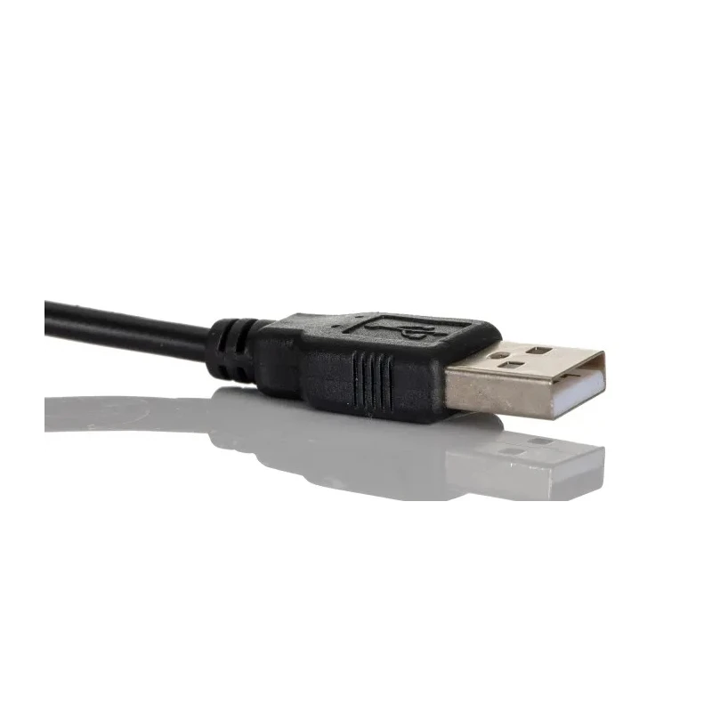 RS PRO Male USB Type A to Male D-Sub 9-Pin Serial Adapter Cable Black 1.2m 186-0518