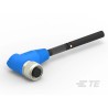 TE Connectivity Sensor Actuator Cable Female 8 Way Right Angle to 8 Way Unterminated 30V Nylon Jacket 1m T4161410008-002