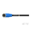 TE Connectivity Sensor Actuator Cable Female 8 Way Right Angle to 8 Way Unterminated 30V Nylon Jacket 1m T4161410008-002