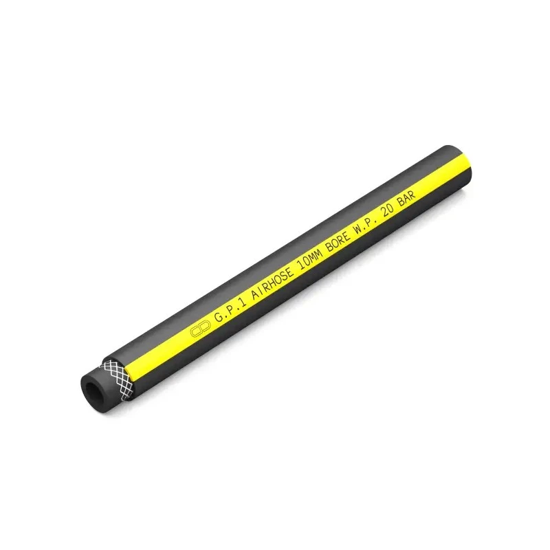 RS PRO Compressed Air Hose Assembly, PVC, Reinforced, 20 bar Pressure, 15 m Length, Yellow, Model 186-0596