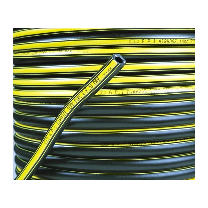 RS PRO Compressed Air Hose Assembly, PVC, Reinforced, 20 bar Pressure, 15 m Length, Yellow, Model 186-0596
