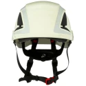 3M White Vented Adjustable Safety Helmet with Chin Strap ABS Material EN 12492 + EN 397 Standards X5001V-CE