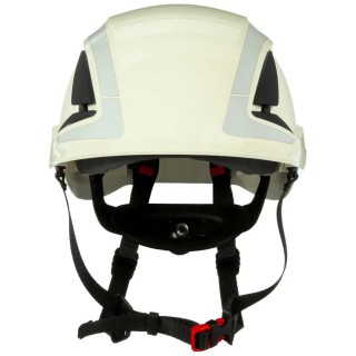 3M White Vented Adjustable Safety Helmet with Chin Strap ABS Material EN 12492 + EN 397 Standards X5001V-CE