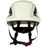 3M White Vented Adjustable Safety Helmet with Chin Strap ABS Material EN 12492 + EN 397 Standards X5001V-CE