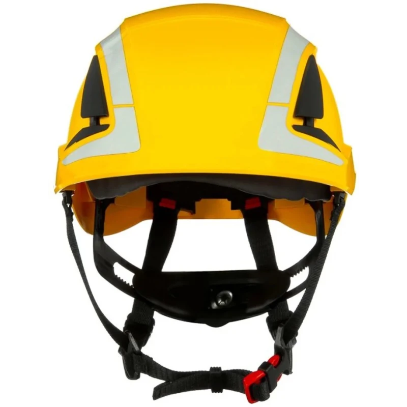3M X5000 Yellow Safety Helmet ABS Vented Adjustable Chin Strap Included X5002V-CE