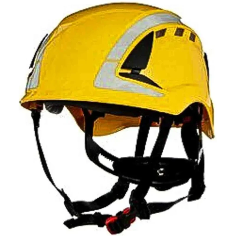 3M X5000 Yellow Safety Helmet ABS Vented Adjustable Chin Strap Included X5002V-CE
