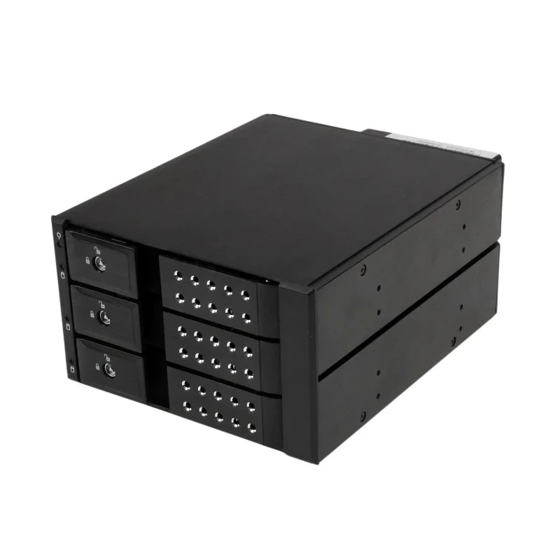 StarTech.com 3.5 in Mobile Rack Backplane SATA Interface 3 Drive Support 194.1 x 145 x 110 mm HSB3SATSASBA