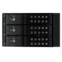 StarTech.com 3.5 in Mobile Rack Backplane SATA Interface 3 Drive Support 194.1 x 145 x 110 mm HSB3SATSASBA