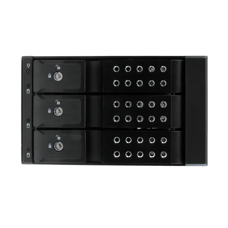 StarTech.com 3.5 in Mobile Rack Backplane SATA Interface 3 Drive Support 194.1 x 145 x 110 mm HSB3SATSASBA