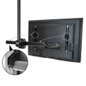StarTech.com Black Floor-to-Ceiling Multimedia Display Mount VESA 200x200 to 600x400 1.15m Height FPCEILPTBSP
