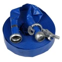 RS PRO Flat Roll-Up Hose with Coupling 3 Bar Maximum Operating Pressure 100m Length 101mm Inside Diameter Polyvinyl 186-0553