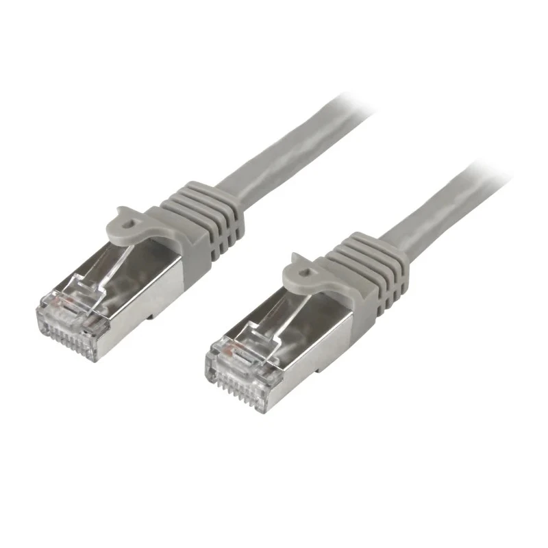 StarTech.com Cat6 Ethernet Cable 8 Core Shielded Screened Patch Cable Grey 2 m N6SPAT2MGR