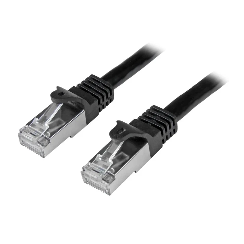 StarTech.com Cat6 Ethernet Cable Black 3 m Shielded Screened Patch Cable PVC N6SPAT3MBK