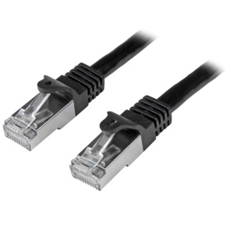 StarTech.com Cat6 Ethernet Cable Black Shielded Screened Patch Cable PVC 0.5 m N6SPAT50CMBK