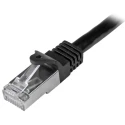 StarTech.com Cat6 Ethernet Cable Black Shielded Screened Patch Cable PVC 0.5 m N6SPAT50CMBK