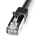 StarTech.com Cat6 Ethernet Cable, Black, 1 m, Shielded Screened PVC N6SPAT1MBK