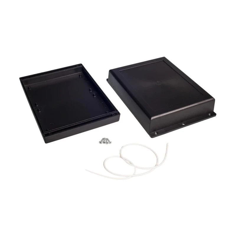 RS PRO Black ABS Enclosure 52.6 mm x 197.7 mm x 144.6 mm IP65 IK07 186-2249
