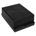 RS PRO Black Black Lid ABS General Purpose Enclosure IP65 IK07 72.3 mm x 198.1 mm x 144.7 mm 186-2250