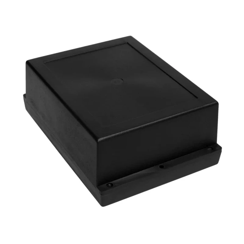 RS PRO Black Black Lid ABS General Purpose Enclosure IP65 IK07 72.3 mm x 198.1 mm x 144.7 mm 186-2250