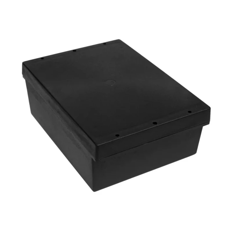 RS PRO Black Black Lid ABS General Purpose Enclosure IP65 IK07 72.3 mm x 198.1 mm x 144.7 mm 186-2250