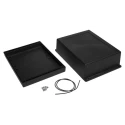 RS PRO Black Black Lid ABS General Purpose Enclosure IP65 IK07 72.3 mm x 198.1 mm x 144.7 mm 186-2250