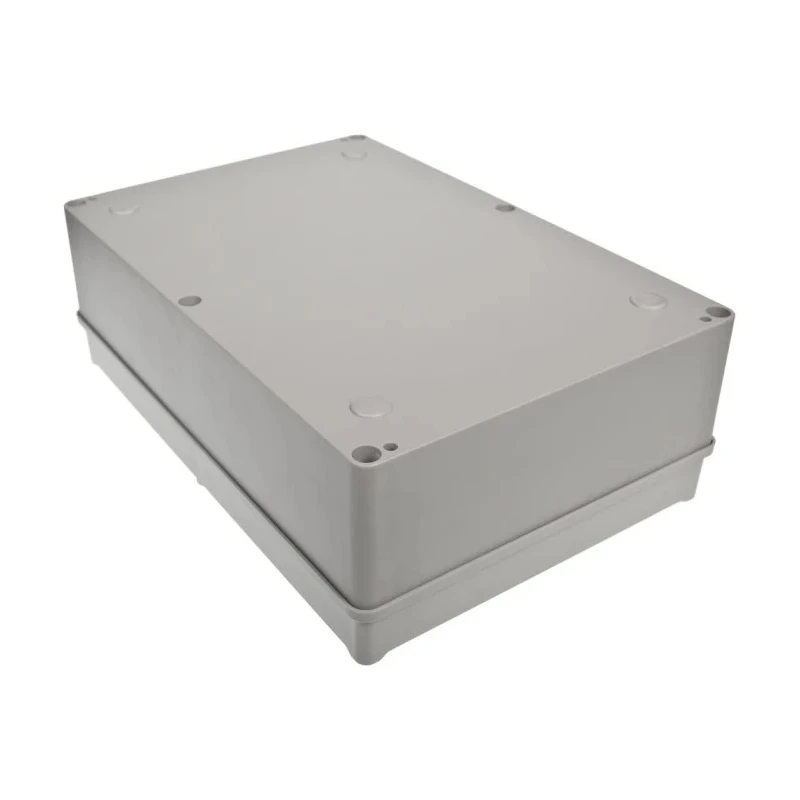 RS PRO Grey ABS Enclosure with Grey Lid, IP67 Waterproof, IK09 Impact Resistant, 96.7 mm x 283 mm x 193.2 mm 186-2266