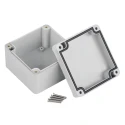 RS PRO Grey Grey Lid ABS Hermetically Sealed Electronic Enclosure IP67 IK09 55mm x 82mm x 80mm 186-2270
