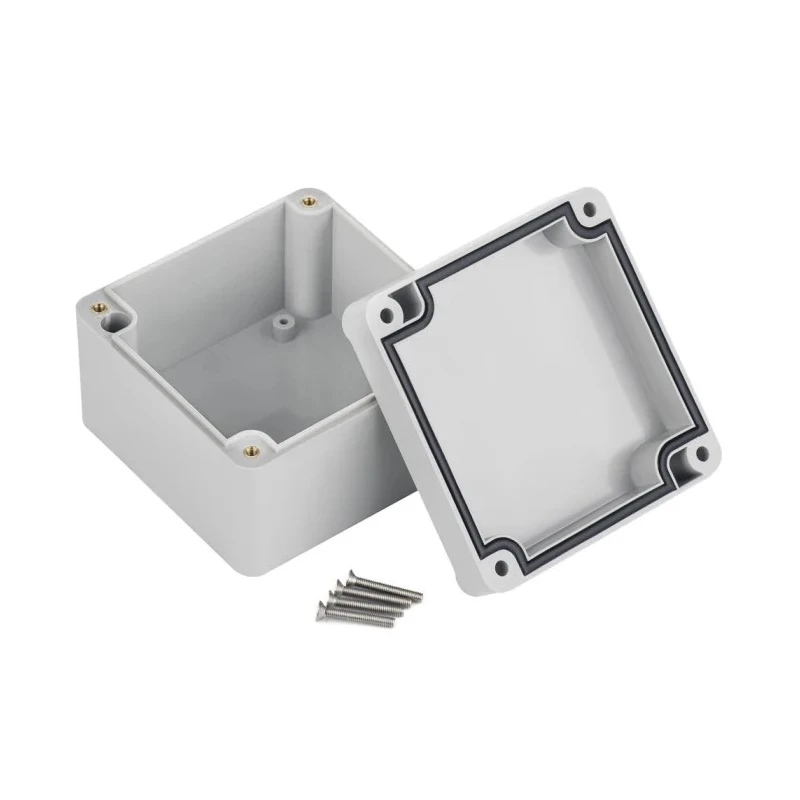 RS PRO Grey Grey Lid ABS Hermetically Sealed Electronic Enclosure IP67 IK09 55mm x 82mm x 80mm 186-2270