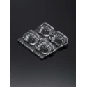 Ledil Strada Series 4-Way LED Lens Square, Asymmetric Emission, Polymethyl Methacrylate C16181_STRADA-2X2-ME-N