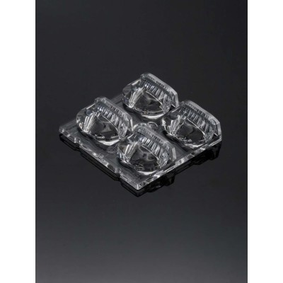 Ledil Strada Series 4-Way LED Lens Square, Asymmetric Emission, Polymethyl Methacrylate C16181_STRADA-2X2-ME-N