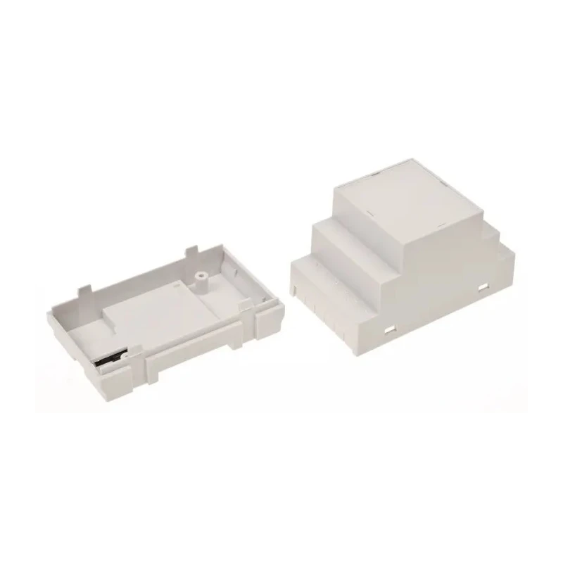 RS PRO Modular ABS DIN Rail Enclosure Enclosure Type with Dimensions 65 mm Height, 52.5 mm Length, 90 mm Width 186-2294