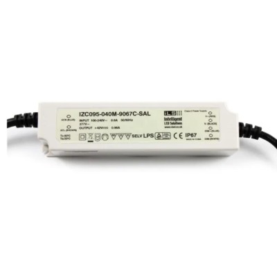 Intelligent LED Solutions IP67 1 Output LED Driver, 25.2V/42V, 40W, 950mA, 3 in 1 Dimming, Screw Mount 