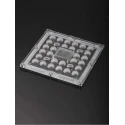 Ledil STRADELLA Series 1-Way LED Lens 90° Wide Angle Beam Polymethyl Methacrylate 100mm Diameter CS16324_STRADELLA-IP-28-HB-W